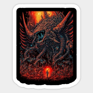 Red Fire Dragon Sticker